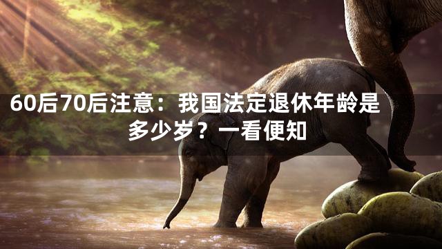 60后70后注意：我国法定退休年龄是多少岁？一看便知