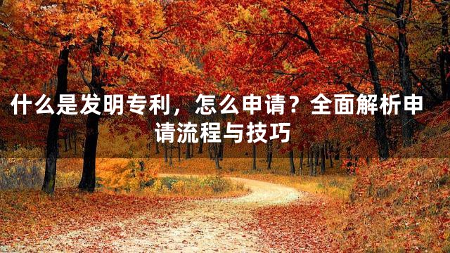什么是发明专利，怎么申请？全面解析申请流程与技巧