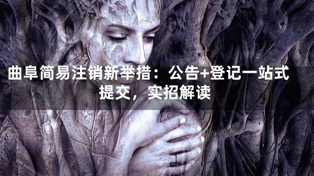 曲阜简易注销新举措：公告+登记一站式提交，实招解读