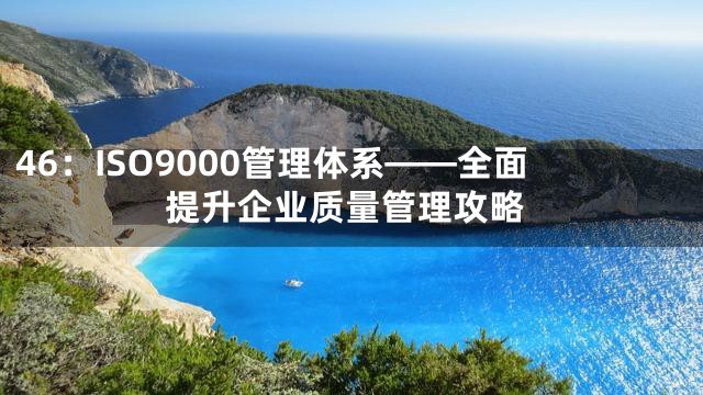 46：ISO9000管理体系——全面提升企业质量管理攻略