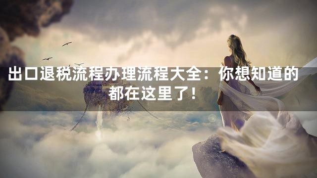 出口退税流程办理流程大全：你想知道的都在这里了！