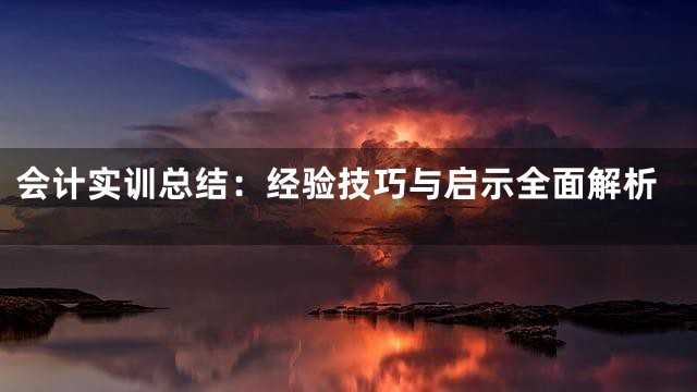 会计实训总结：经验技巧与启示全面解析