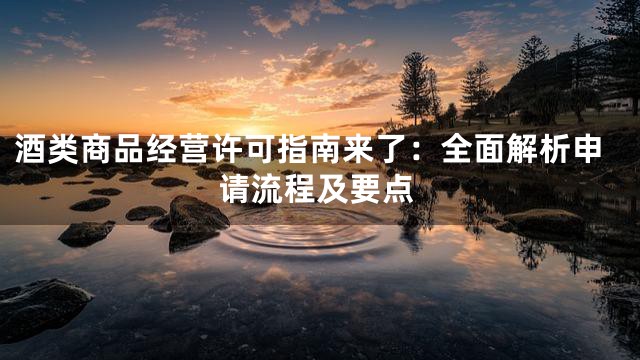 酒类商品经营许可指南来了：全面解析申请流程及要点