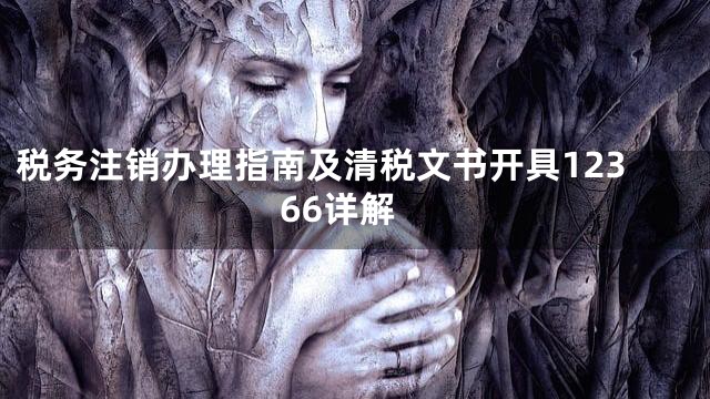 税务注销办理指南及清税文书开具12366详解