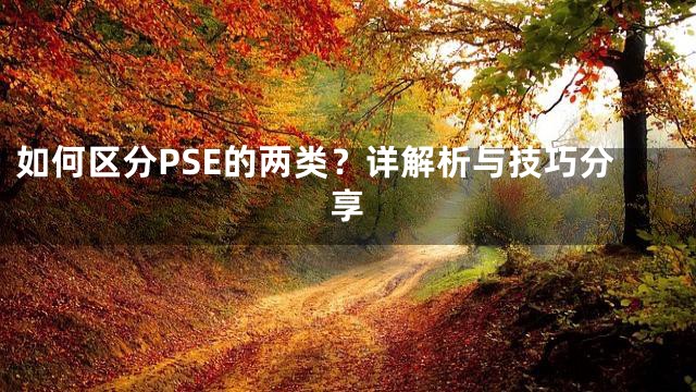 如何区分PSE的两类？详解析与技巧分享