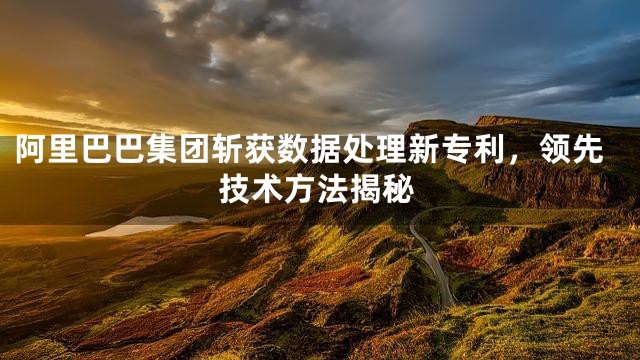 阿里巴巴集团斩获数据处理新专利，领先技术方法揭秘