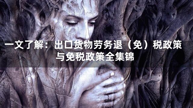 一文了解：出口货物劳务退（免）税政策与免税政策全集锦