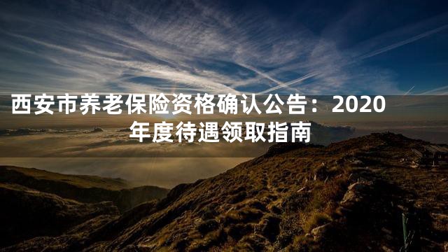 西安市养老保险资格确认公告：2020年度待遇领取指南