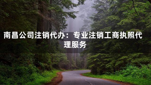 南昌公司注销代办：专业注销工商执照代理服务