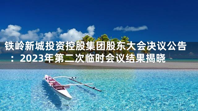 铁岭新城投资控股集团股东大会决议公告：2023年第二次临时会议结果揭晓