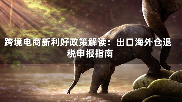 跨境电商新利好政策解读：出口海外仓退税申报指南