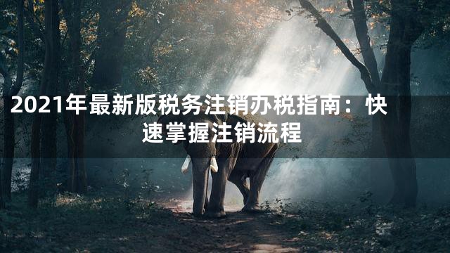 2021年最新版税务注销办税指南：快速掌握注销流程