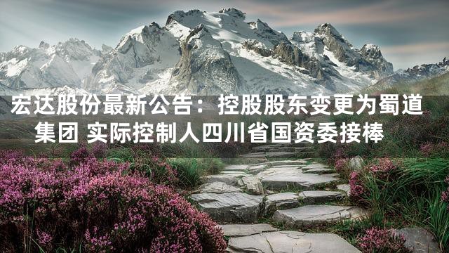 宏达股份最新公告：控股股东变更为蜀道集团 实际控制人四川省国资委接棒