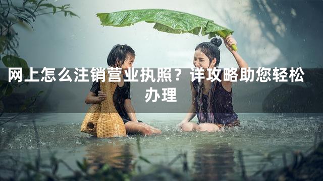 网上怎么注销营业执照？详攻略助您轻松办理