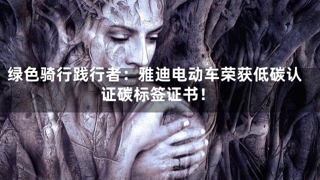 绿色骑行践行者：雅迪电动车荣获低碳认证碳标签证书！