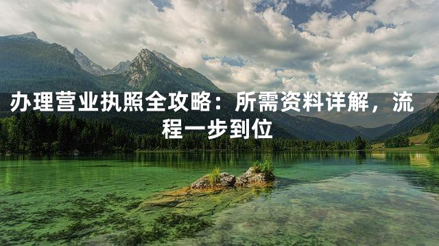 办理营业执照全攻略：所需资料详解，流程一步到位