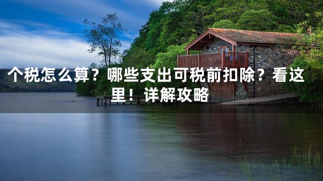 个税怎么算？哪些支出可税前扣除？看这里！详解攻略