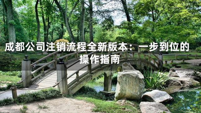 成都公司注销流程全新版本：一步到位的操作指南