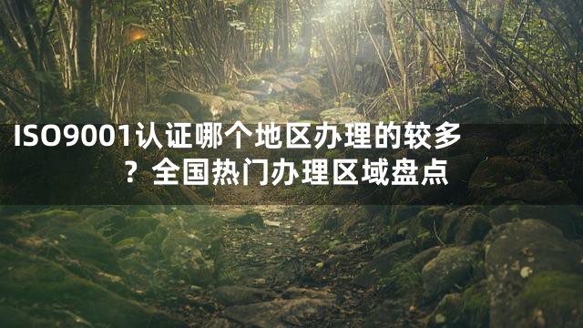 ISO9001认证哪个地区办理的较多？全国热门办理区域盘点