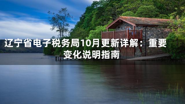 辽宁省电子税务局10月更新详解：重要变化说明指南