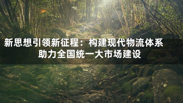 新思想引领新征程：构建现代物流体系 助力全国统一大市场建设