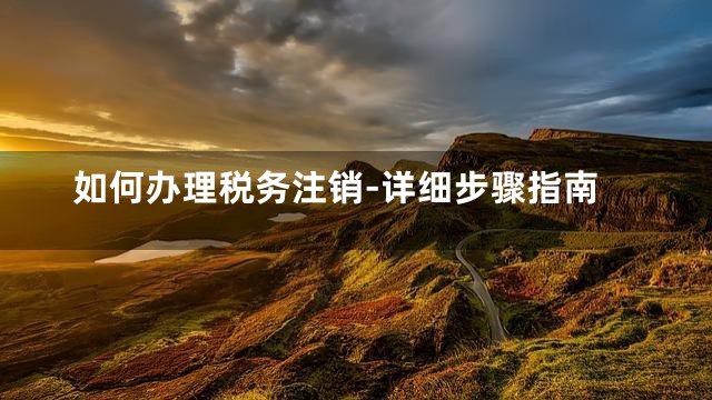 如何办理税务注销-详细步骤指南