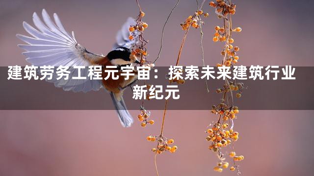 建筑劳务工程元宇宙：探索未来建筑行业新纪元