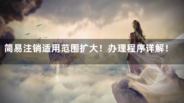 简易注销适用范围扩大！办理程序详解！