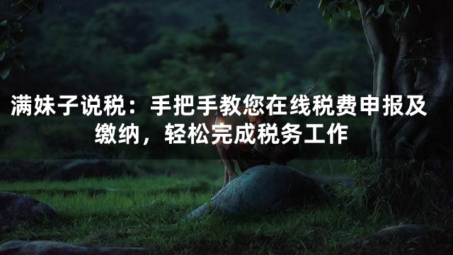 满妹子说税：手把手教您在线税费申报及缴纳，轻松完成税务工作
