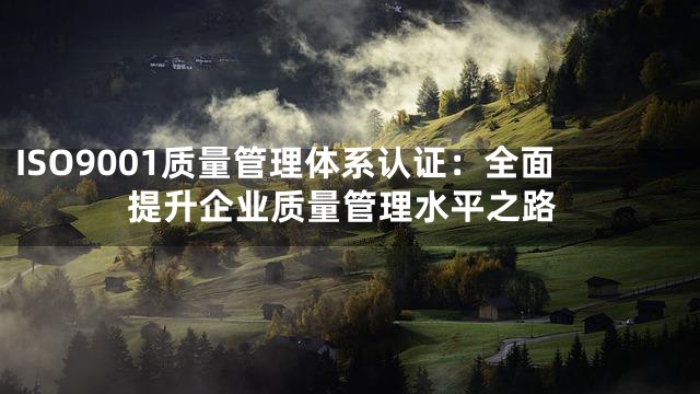 ISO9001质量管理体系认证：全面提升企业质量管理水平之路