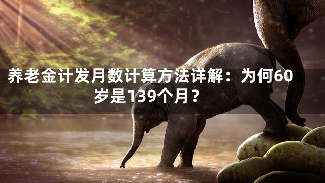 养老金计发月数计算方法详解：为何60岁是139个月？