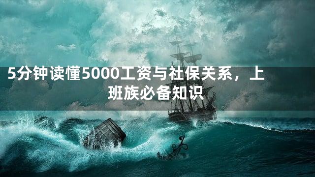 5分钟读懂5000工资与社保关系，上班族必备知识