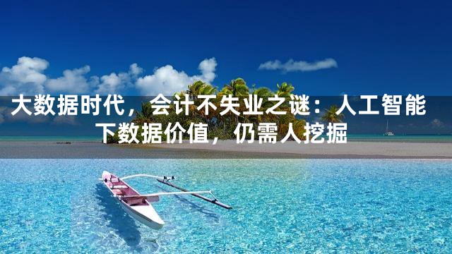大数据时代，会计不失业之谜：人工智能下数据价值，仍需人挖掘