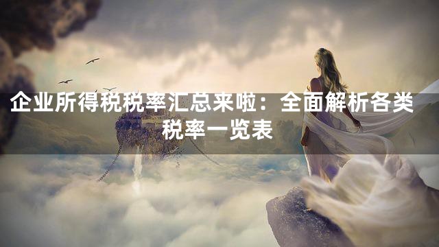 企业所得税税率汇总来啦：全面解析各类税率一览表