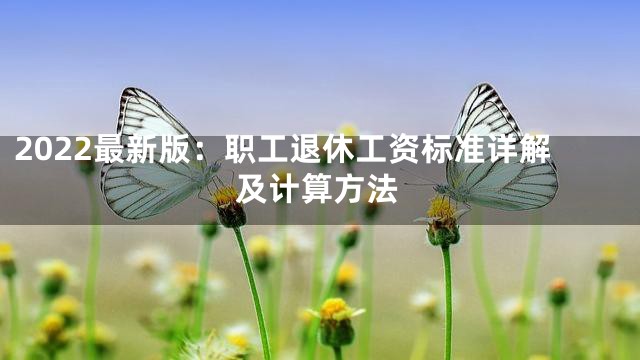 2022最新版：职工退休工资标准详解及计算方法