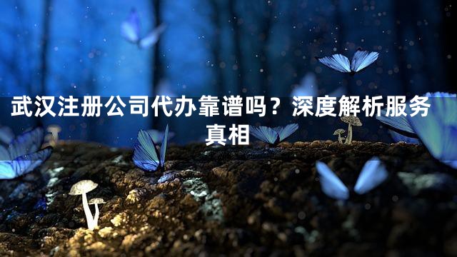 武汉注册公司代办靠谱吗？深度解析服务真相