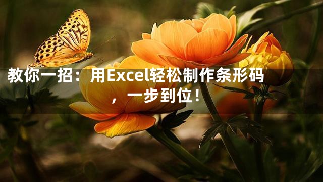 教你一招：用Excel轻松制作条形码，一步到位！