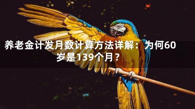 养老金计发月数计算方法详解：为何60岁是139个月？