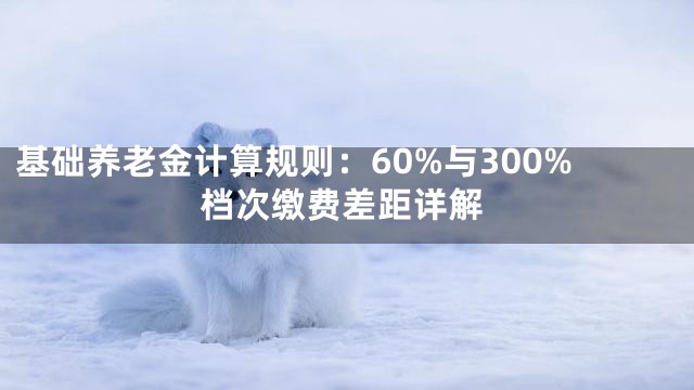 基础养老金计算规则：60%与300%档次缴费差距详解