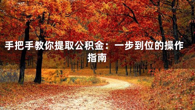 手把手教你提取公积金：一步到位的操作指南