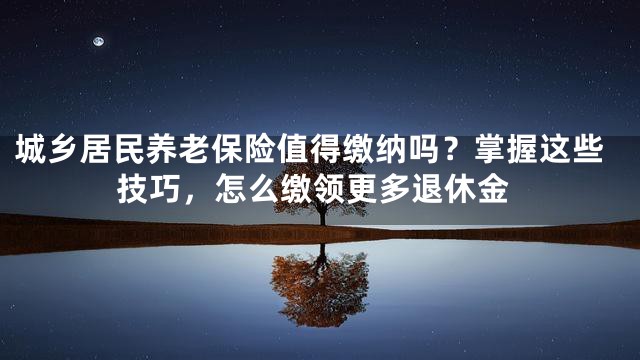 城乡居民养老保险值得缴纳吗？掌握这些技巧，怎么缴领更多退休金