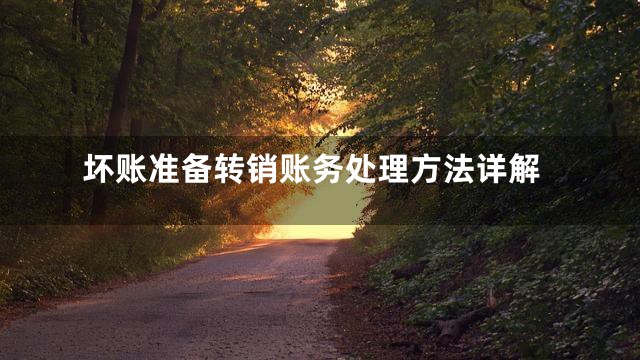 坏账准备转销账务处理方法详解