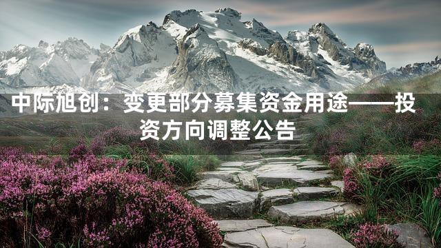 中际旭创：变更部分募集资金用途——投资方向调整公告