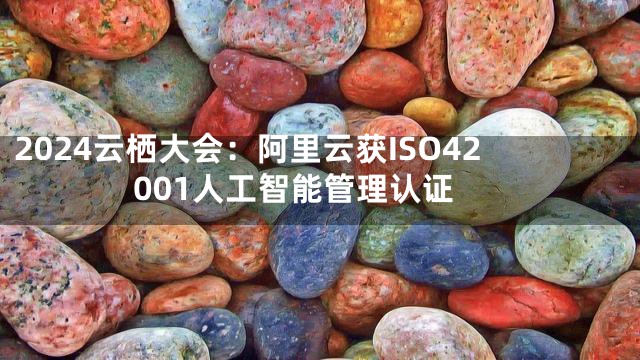 2024云栖大会：阿里云获ISO42001人工智能管理认证