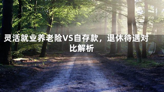 灵活就业养老险VS自存款，退休待遇对比解析