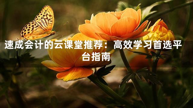 速成会计的云课堂推荐：高效学习首选平台指南
