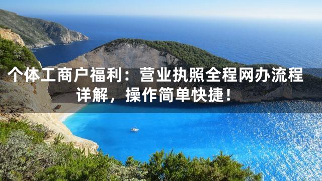 个体工商户福利：营业执照全程网办流程详解，操作简单快捷！