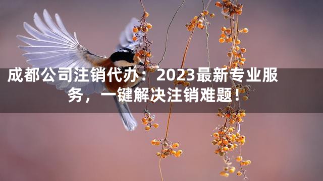 成都公司注销代办：2023最新专业服务，一键解决注销难题！