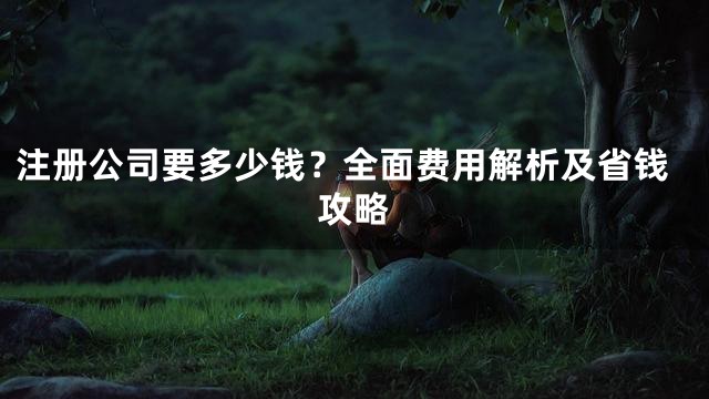注册公司要多少钱？全面费用解析及省钱攻略