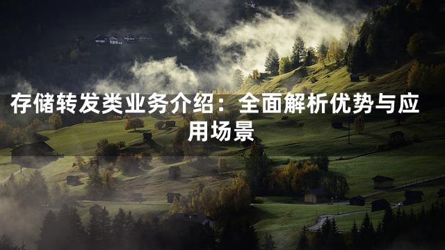 存储转发类业务介绍：全面解析优势与应用场景